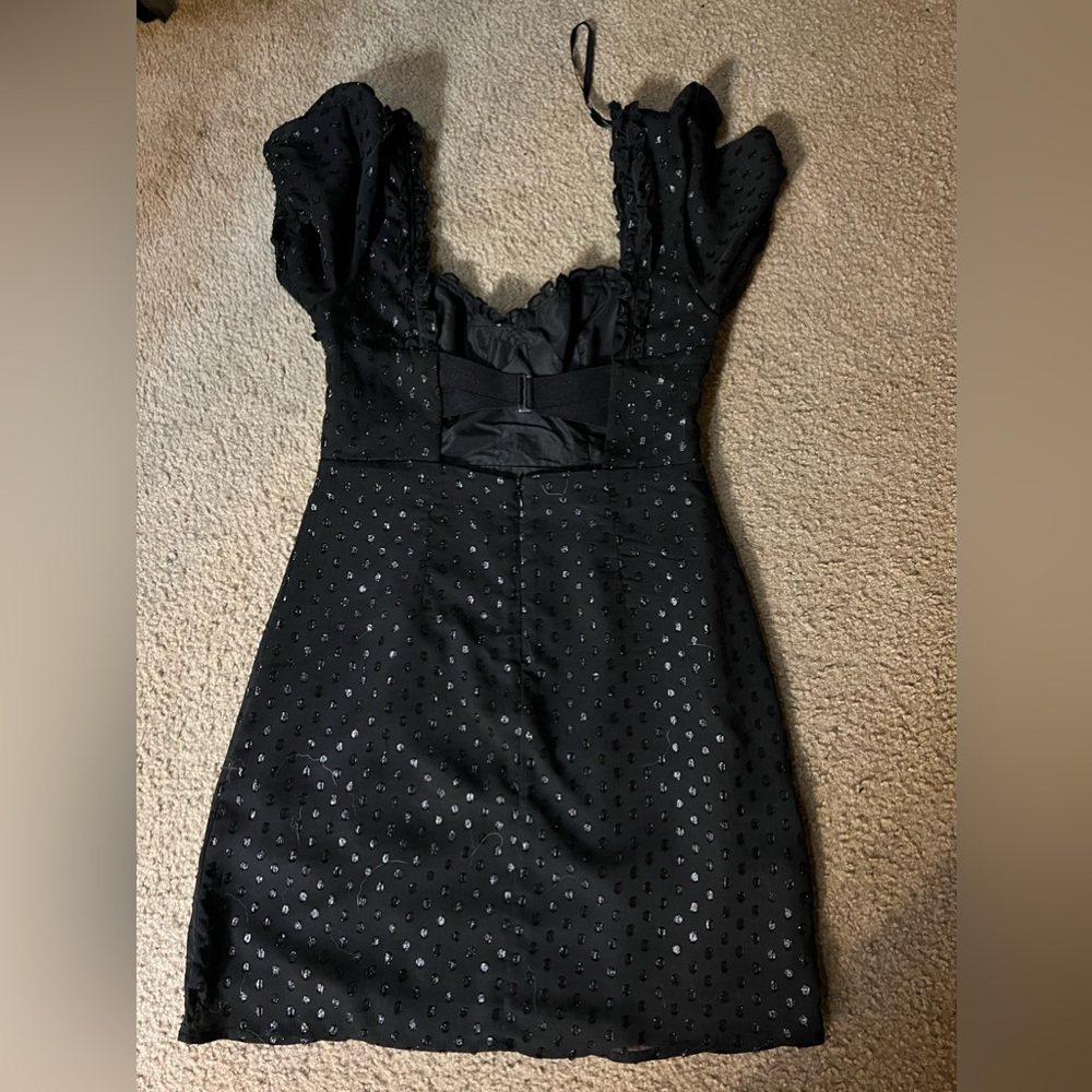 Black dress with glitter details!